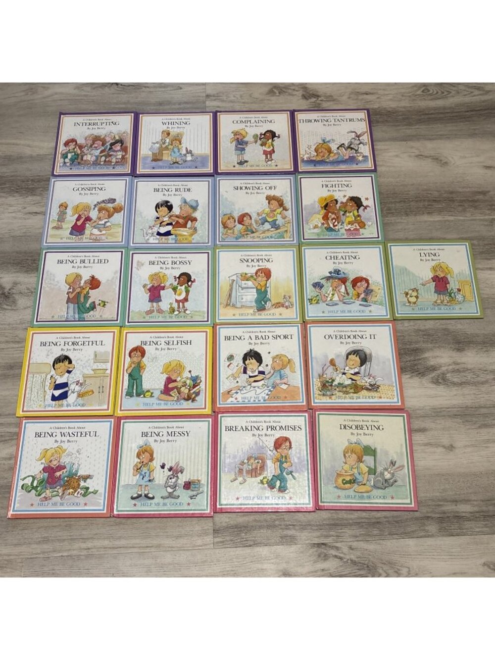 A Childrens Book About Set of 21 Help Me Be Good Learning Series Joy Berry